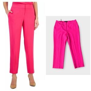 Kasper pink slim straight dress pants